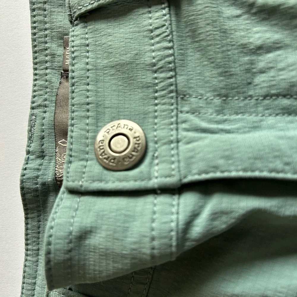 Prana Sage Green Casual Cargo Shorts - Picture 2 of 5